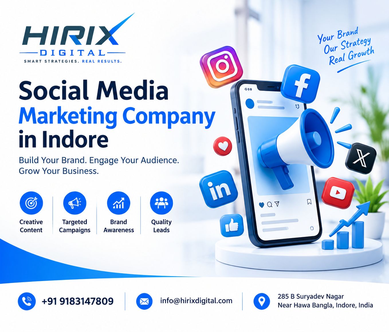  Social Media Marketing Company in Indore | Hirix Digital