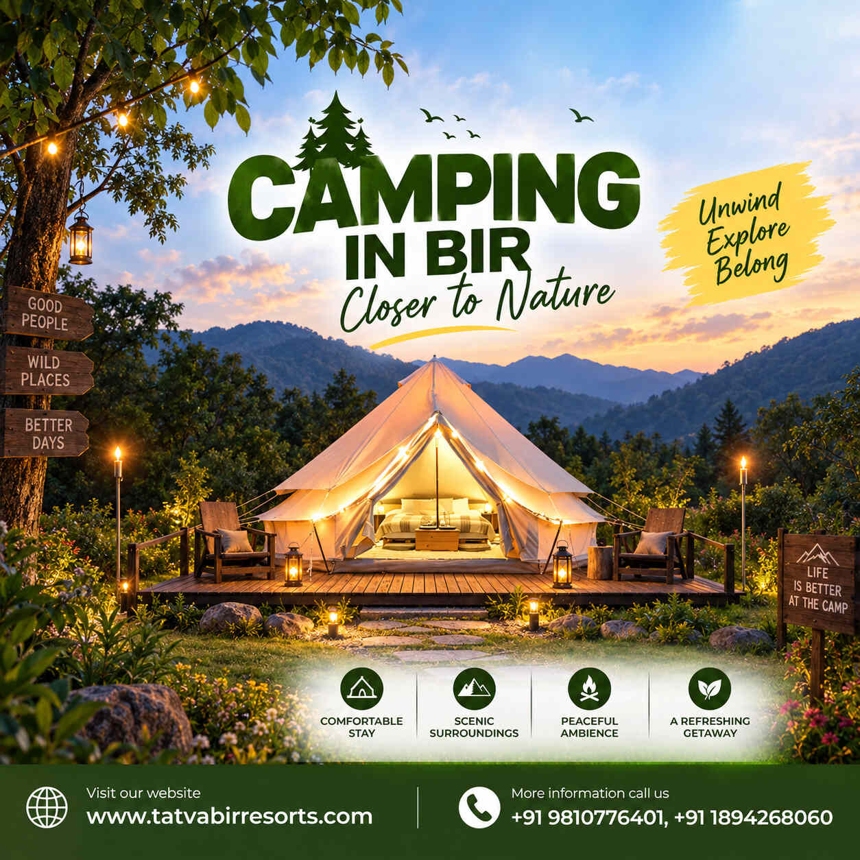  Camping In Bir for a Peaceful Mountain Escape