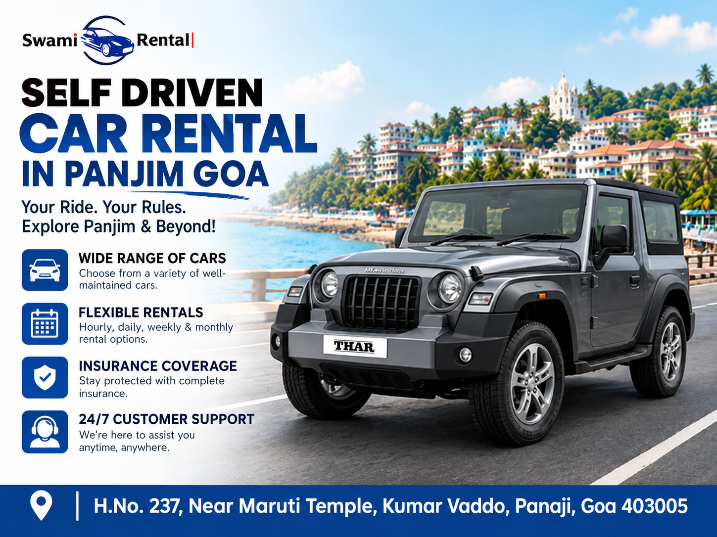 Book Self Driven Car Rental in Panjim Goa