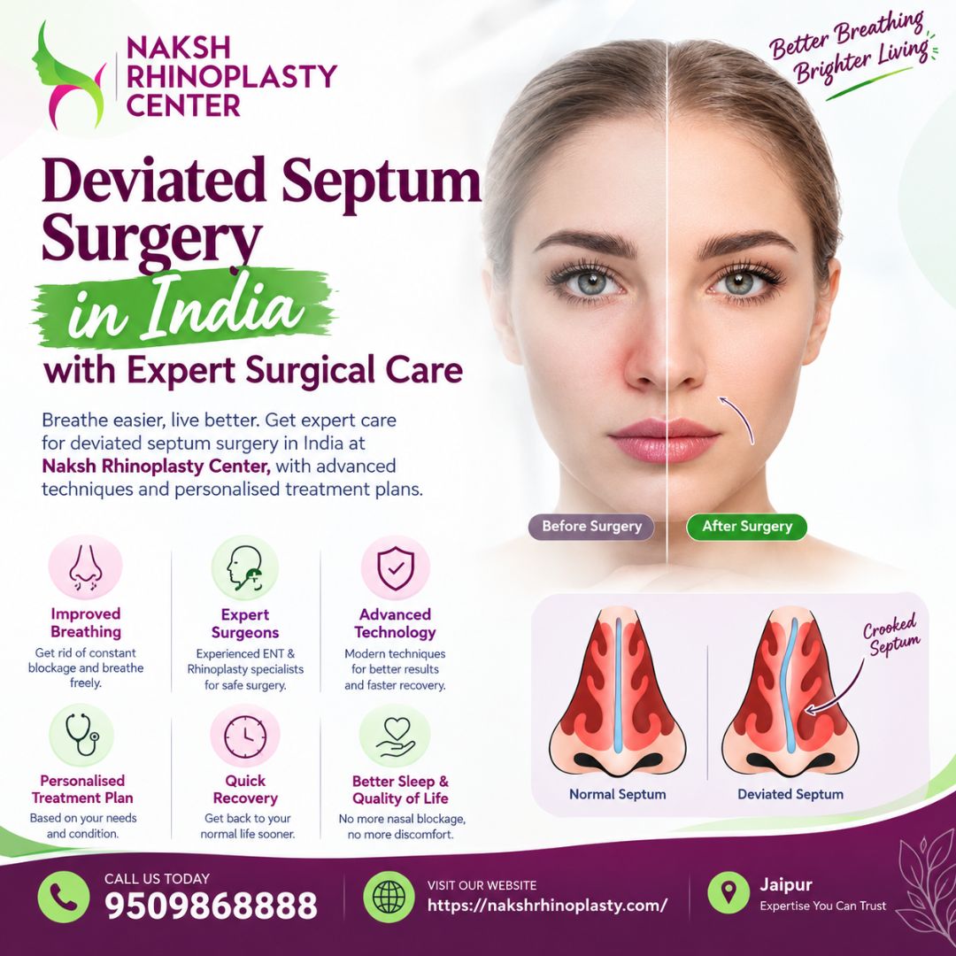  Deviated Septum Surgery in India with Expert Surgical Care