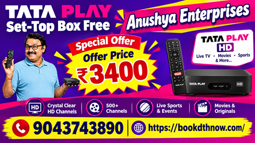  Tata Play New DTH Connection Offers in Karur | Best DTH Plans | 9043743890