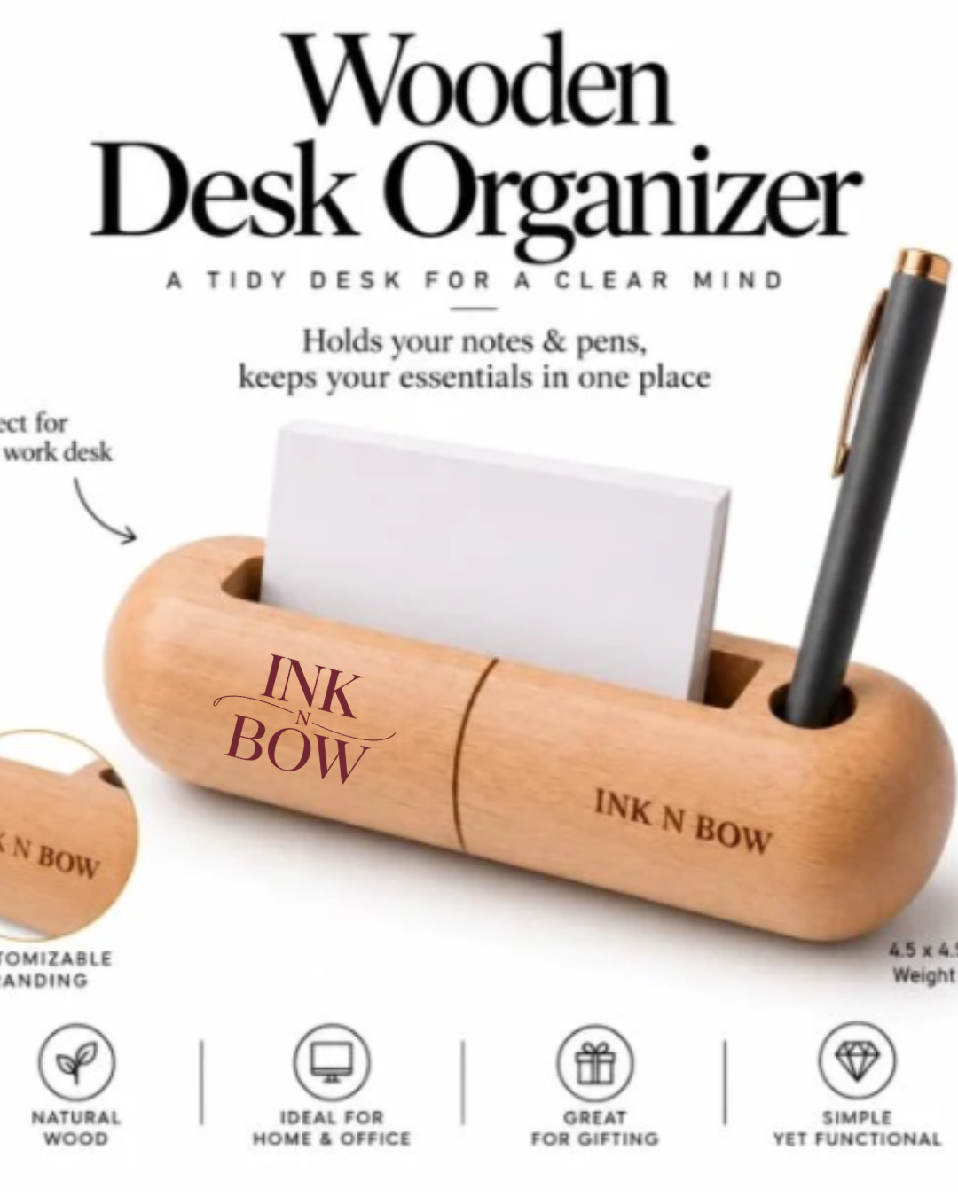  Shop the Custom Capsule Desk Organiser Today | Ink N Bow