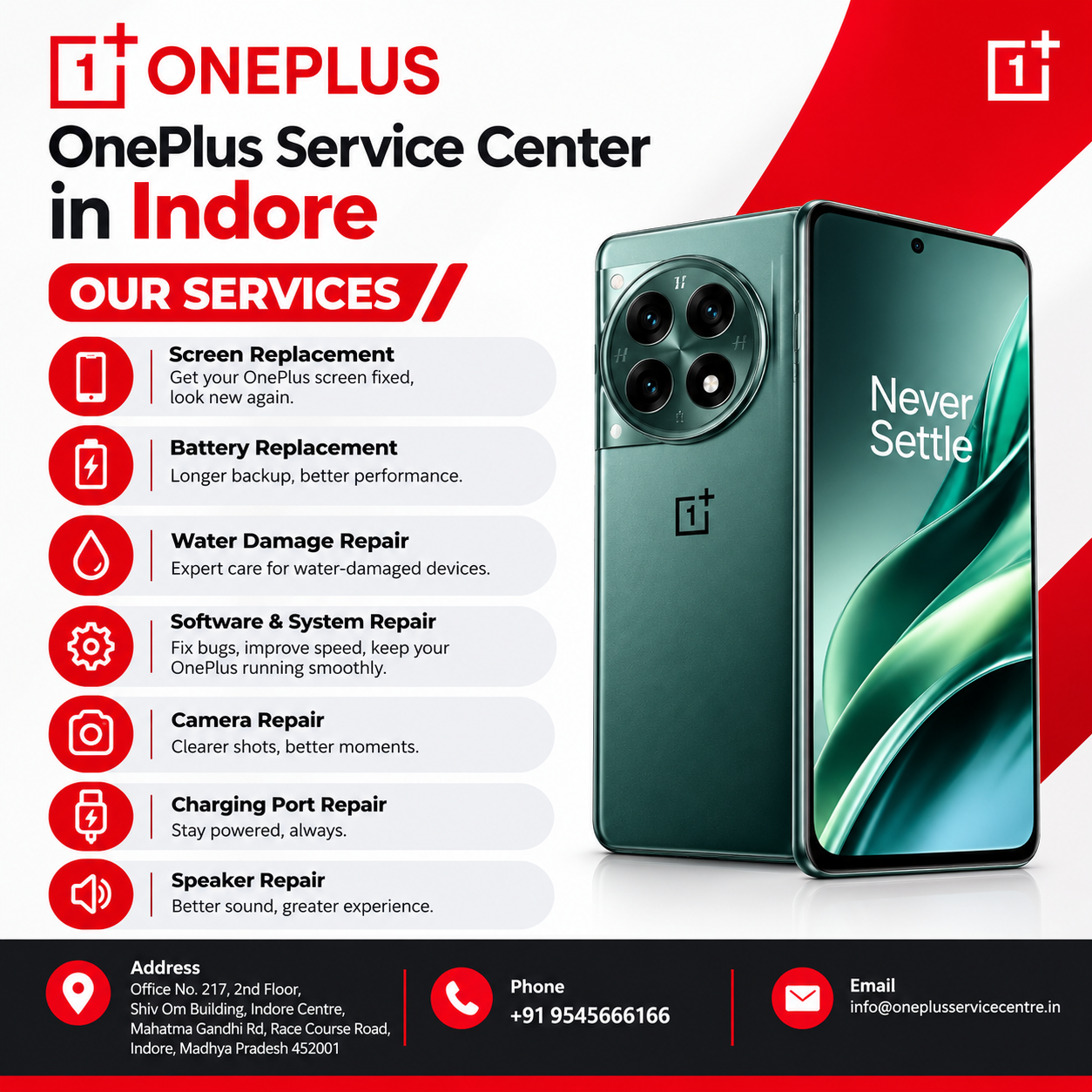  OnePlus Service Center Indore | OnePlus Mobile service