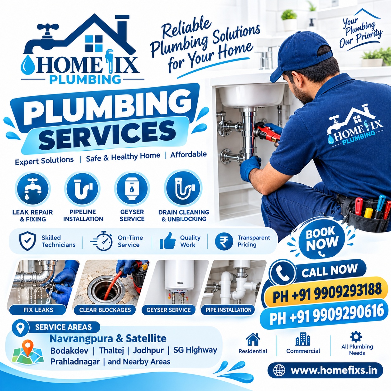  Plumbing Services in Ambawadi - Book a Plumber Today