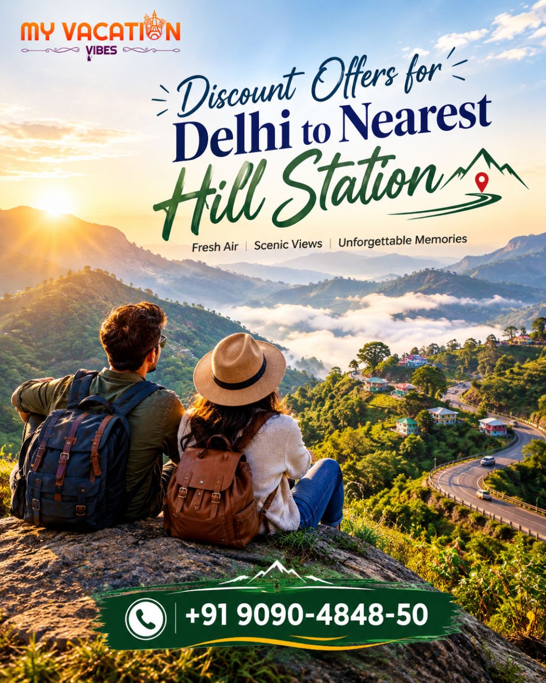  Discount Offers for Delhi to Nearest Hill Station – +91 9090-4848-50