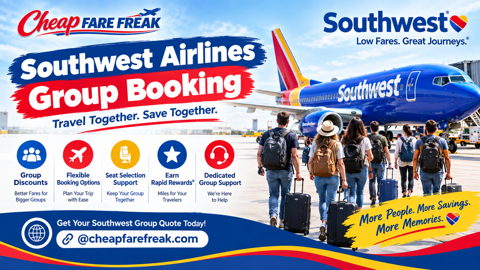  Southwest Airlines Group Booking - Plan Your Group Flight With Ease