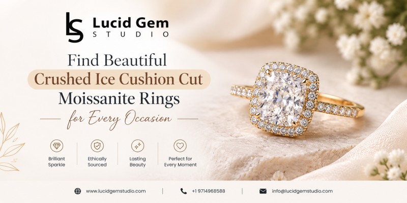  Find Beautiful Crushed Ice Cushion Cut Moissanite Rings for Every Occasion