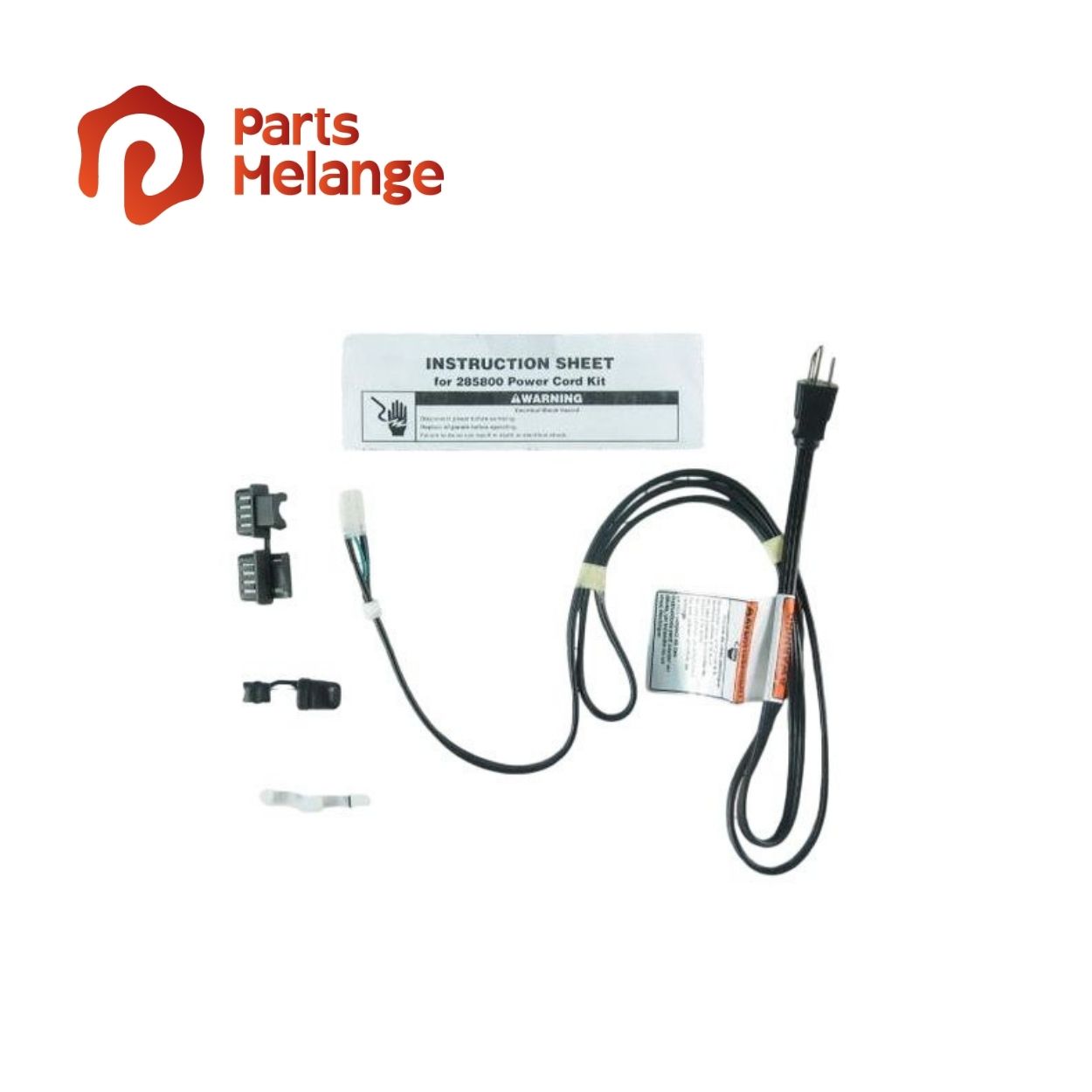  Whirlpool W10820044 Washer Power Cord
