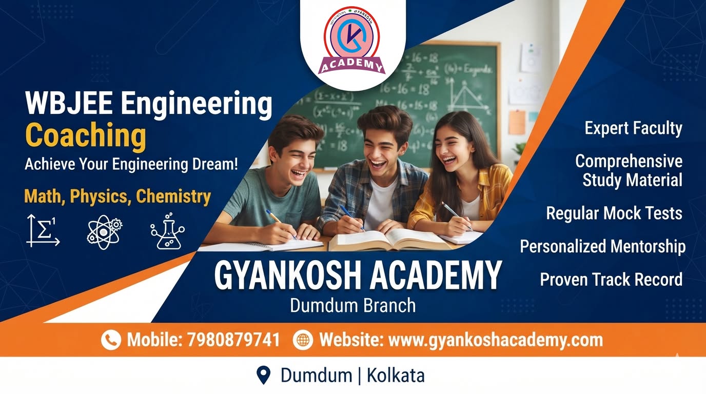  WBJEE  Joint Entrance Engineering Coaching Center Online Offline in Kolkata 2027