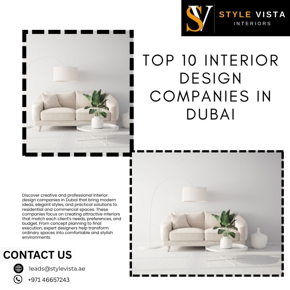 Top 10 Interior Design Companies in Dubai for Modern Home and Office Interior Solutions