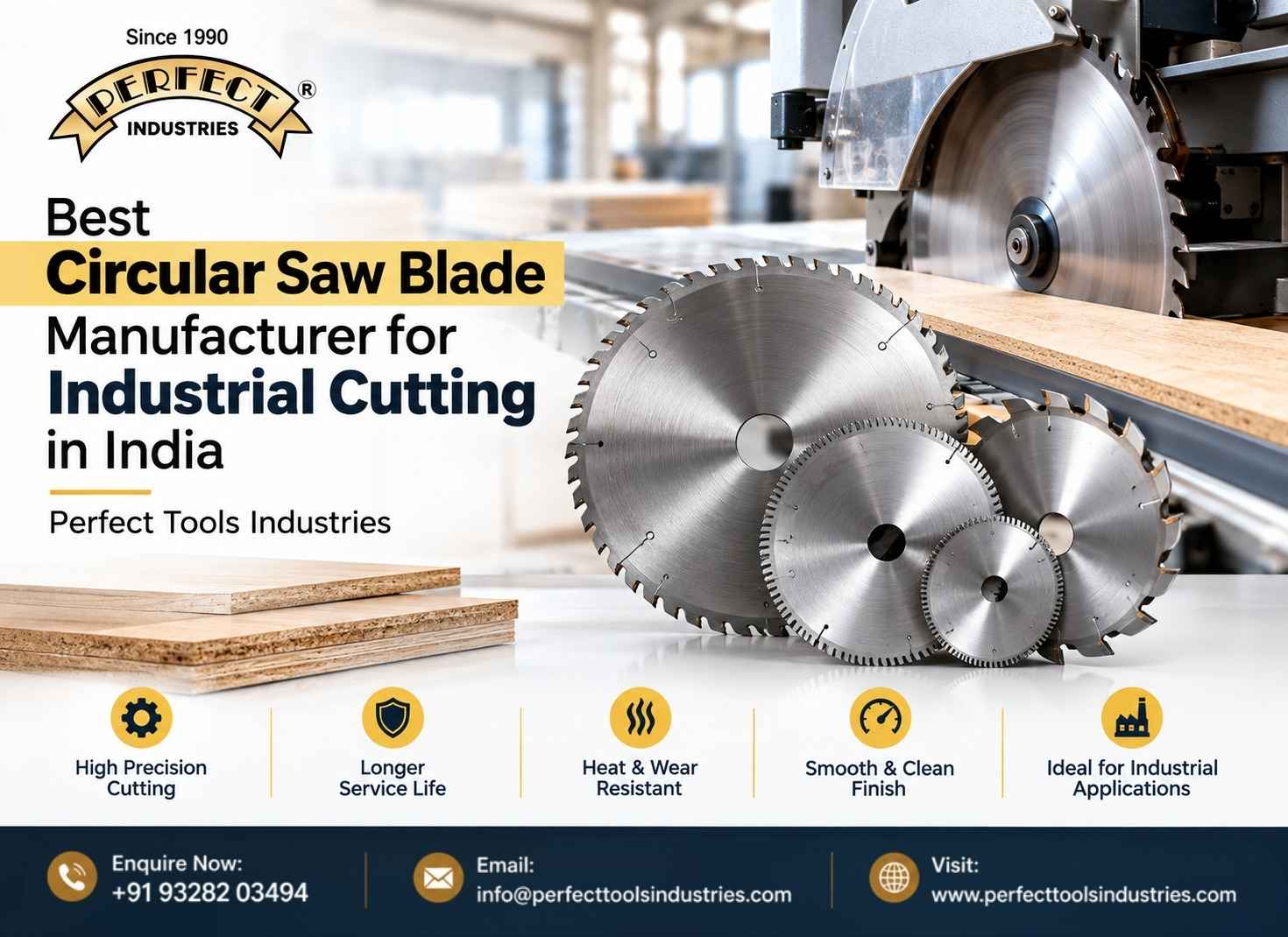 Best Circular Saw Blade Manufacturer for Industrial Cutting in India | Perfect Tools Industries