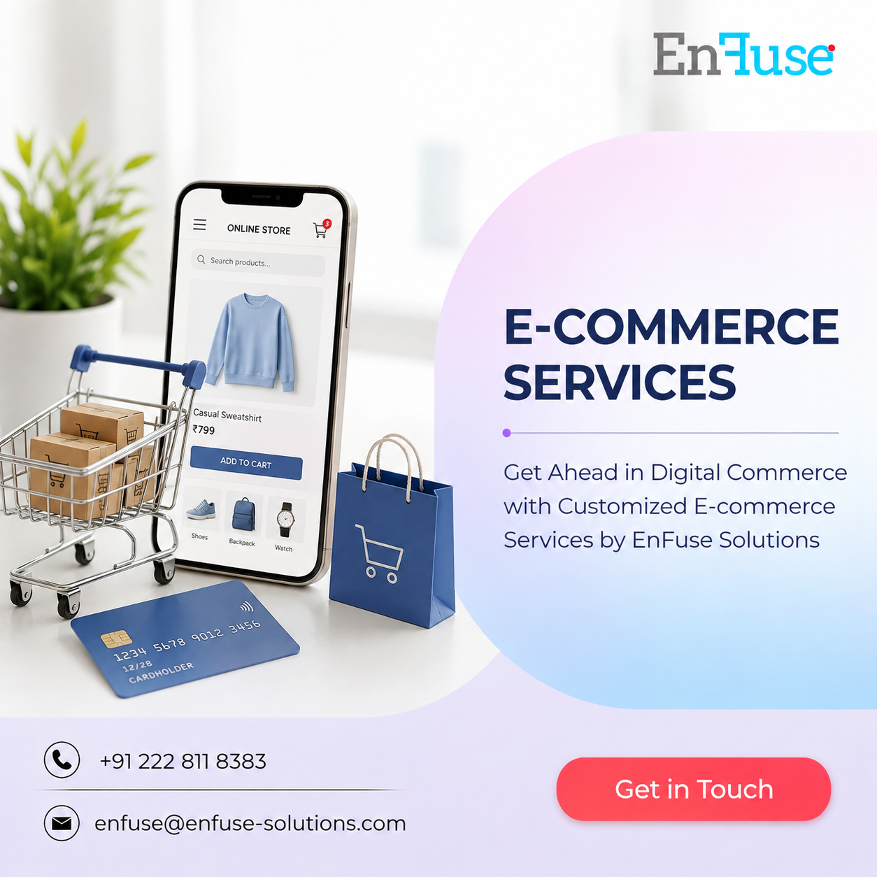  Get Ahead in Digital Commerce with Customized E-commerce Services by EnFuse Solutions