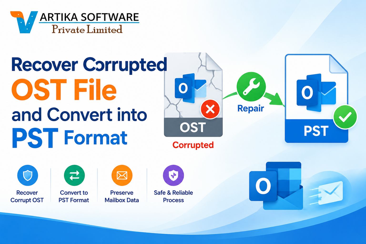  Recover Corrupted OST File and Convert into PST Format