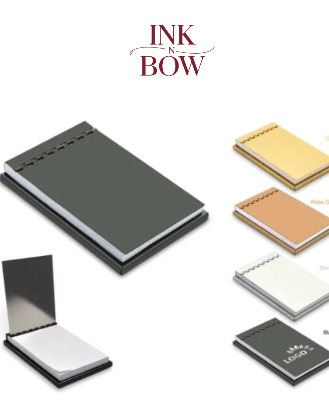  Buy Personalized Desk Notepad with Metal Cover | Inknbow