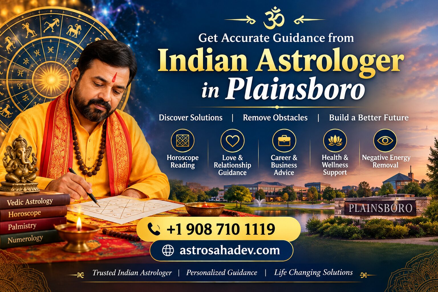  Indian Astrologer in Plainsboro – Astrologer Pandit Sahadev
