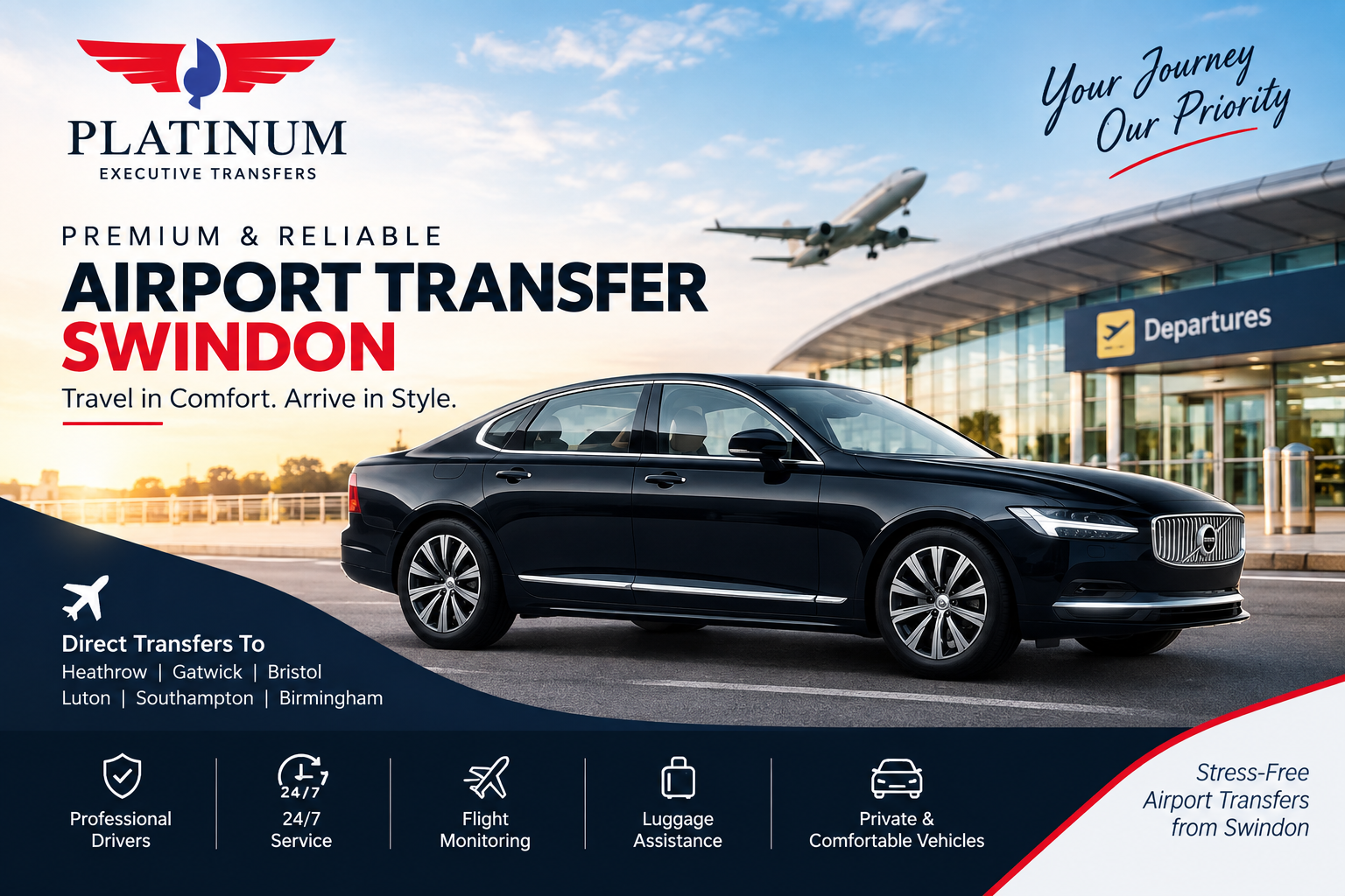  Reliable Airport Transfer Swindon – Private, Comfortable & On Time