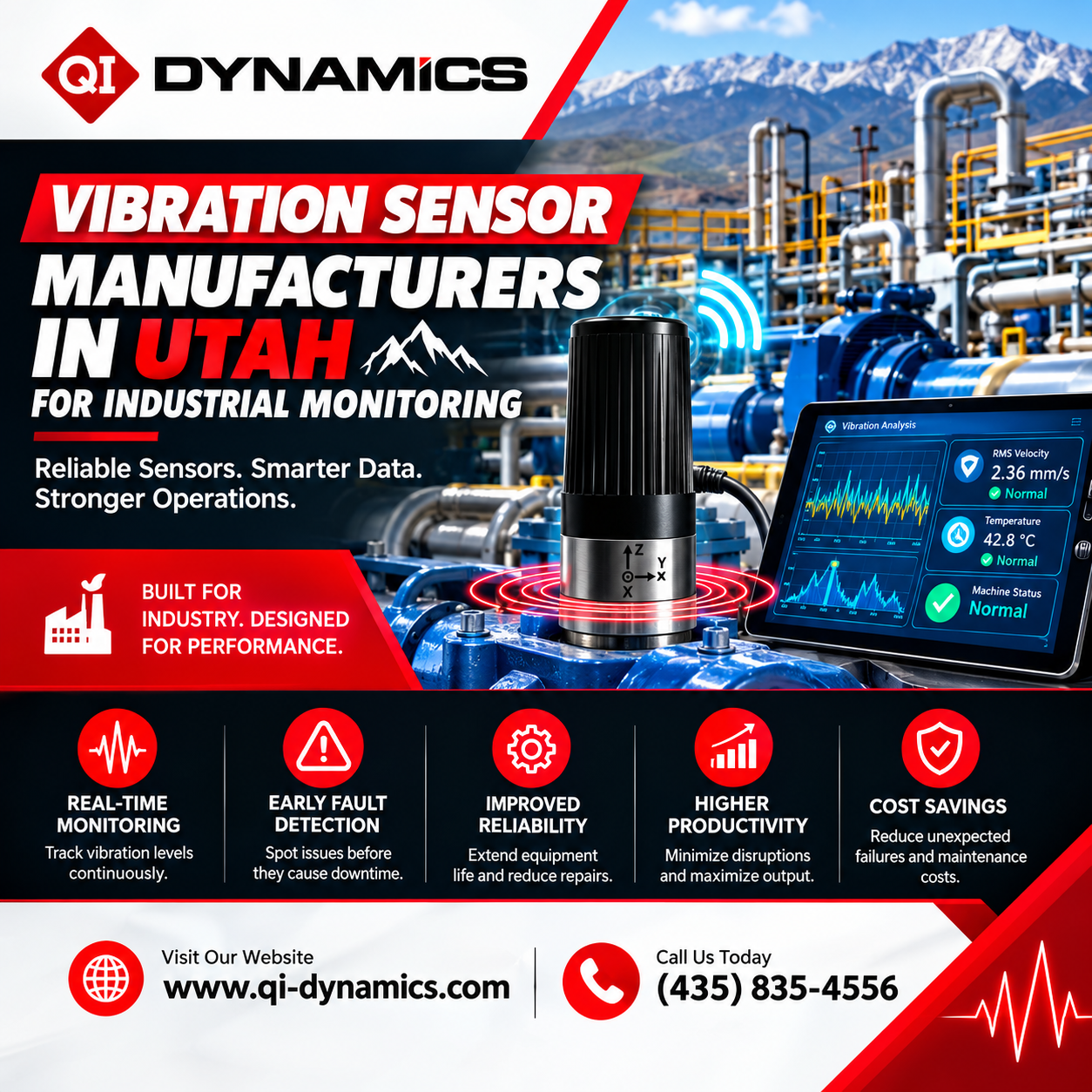  Vibration Sensor Manufacturers in Utah for Industrial Monitoring