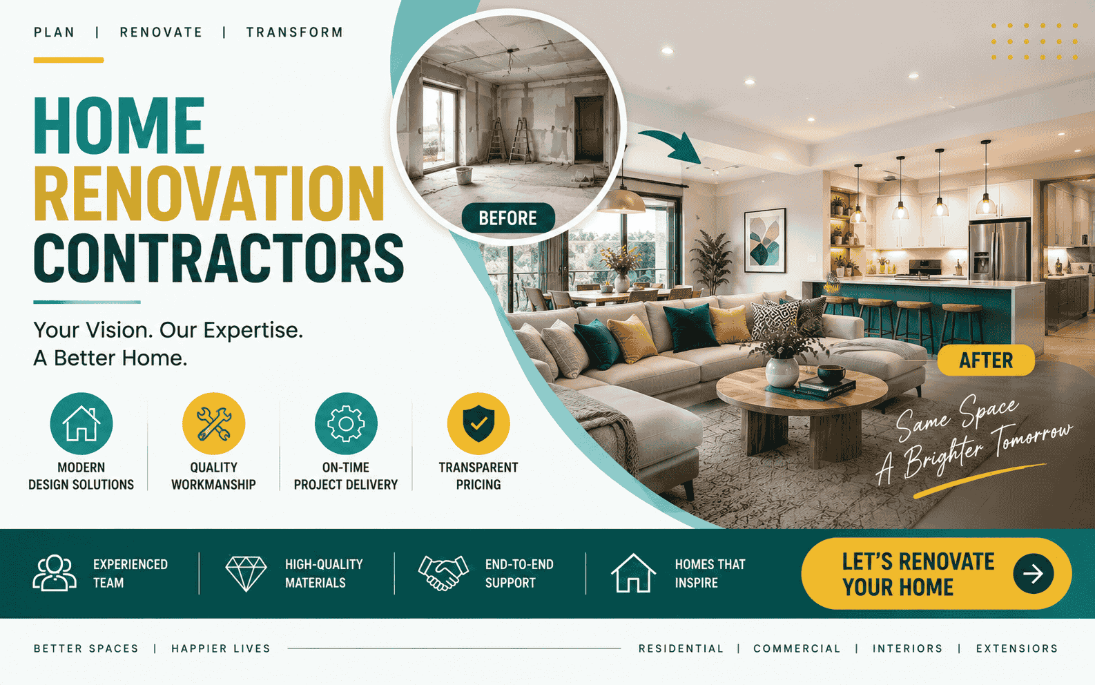  Transform Your Home with Trusted Home Renovation Contractors in Noida