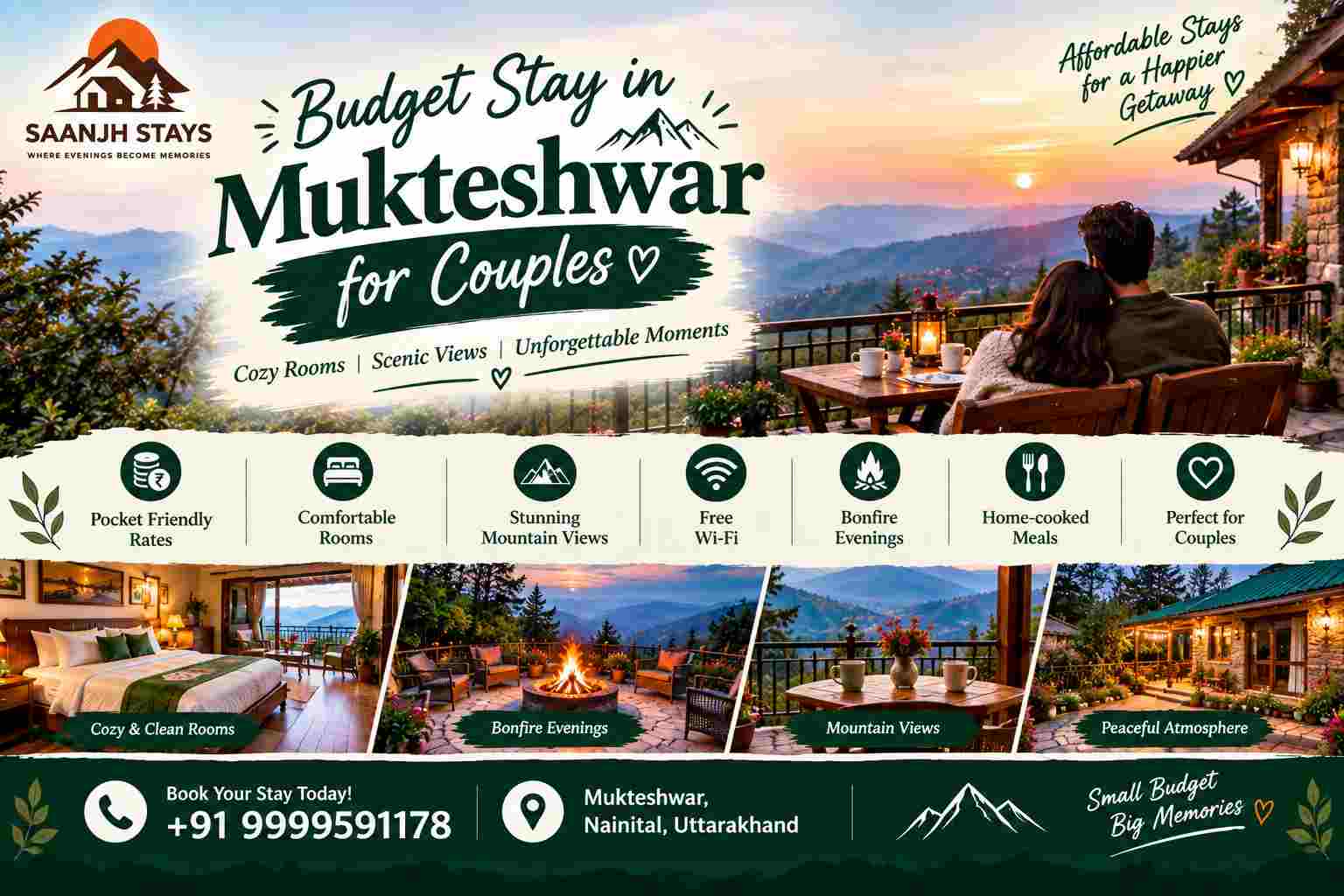  Budget Stay in Mukteshwar for Couples