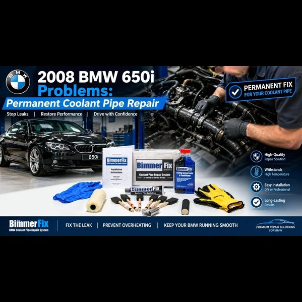  2008 BMW 650i Problems: Permanent Coolant Pipe Repair – BimmerFix