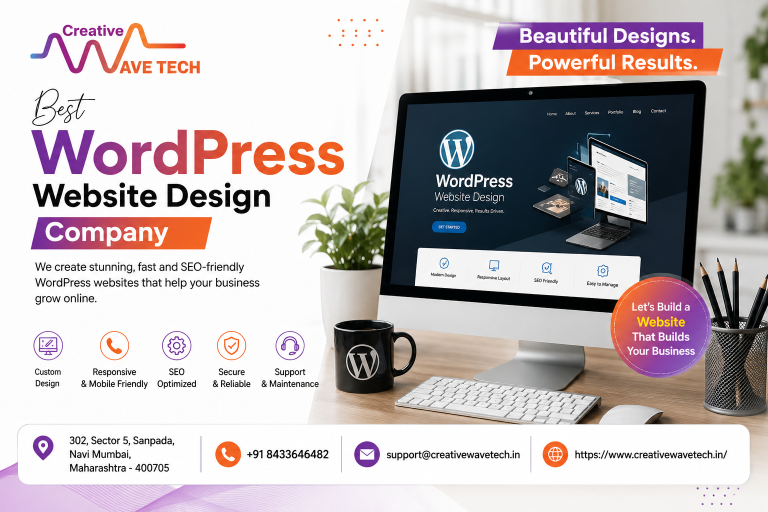  WordPress Website Design Company | Call  +91 8433646482