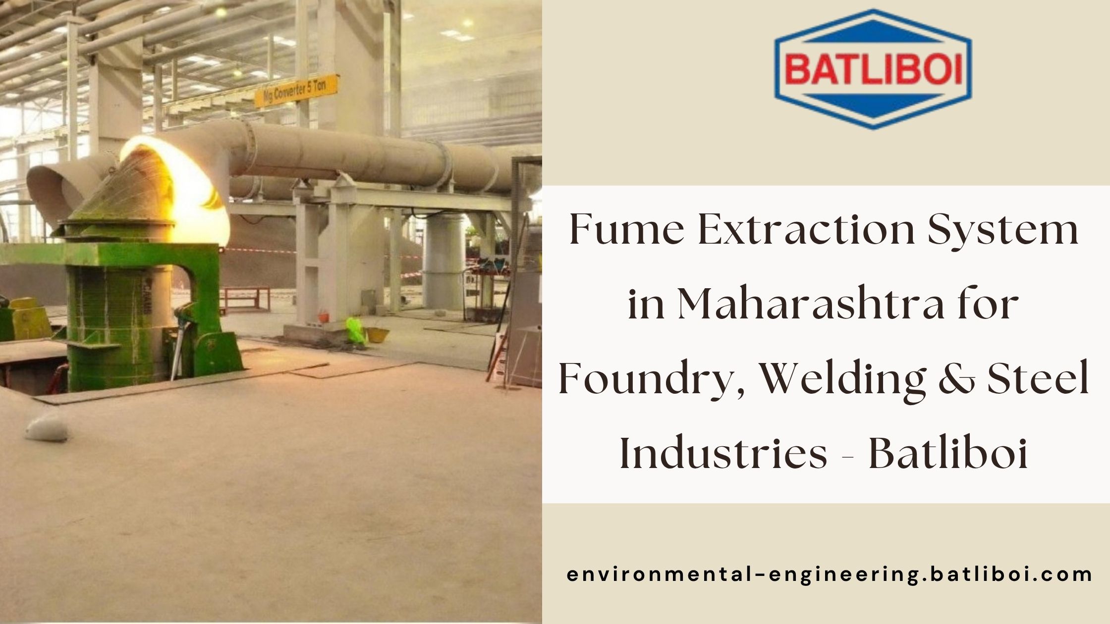  Fume Extraction System in Maharashtra for Foundry, Welding & Steel Industries - Batliboi