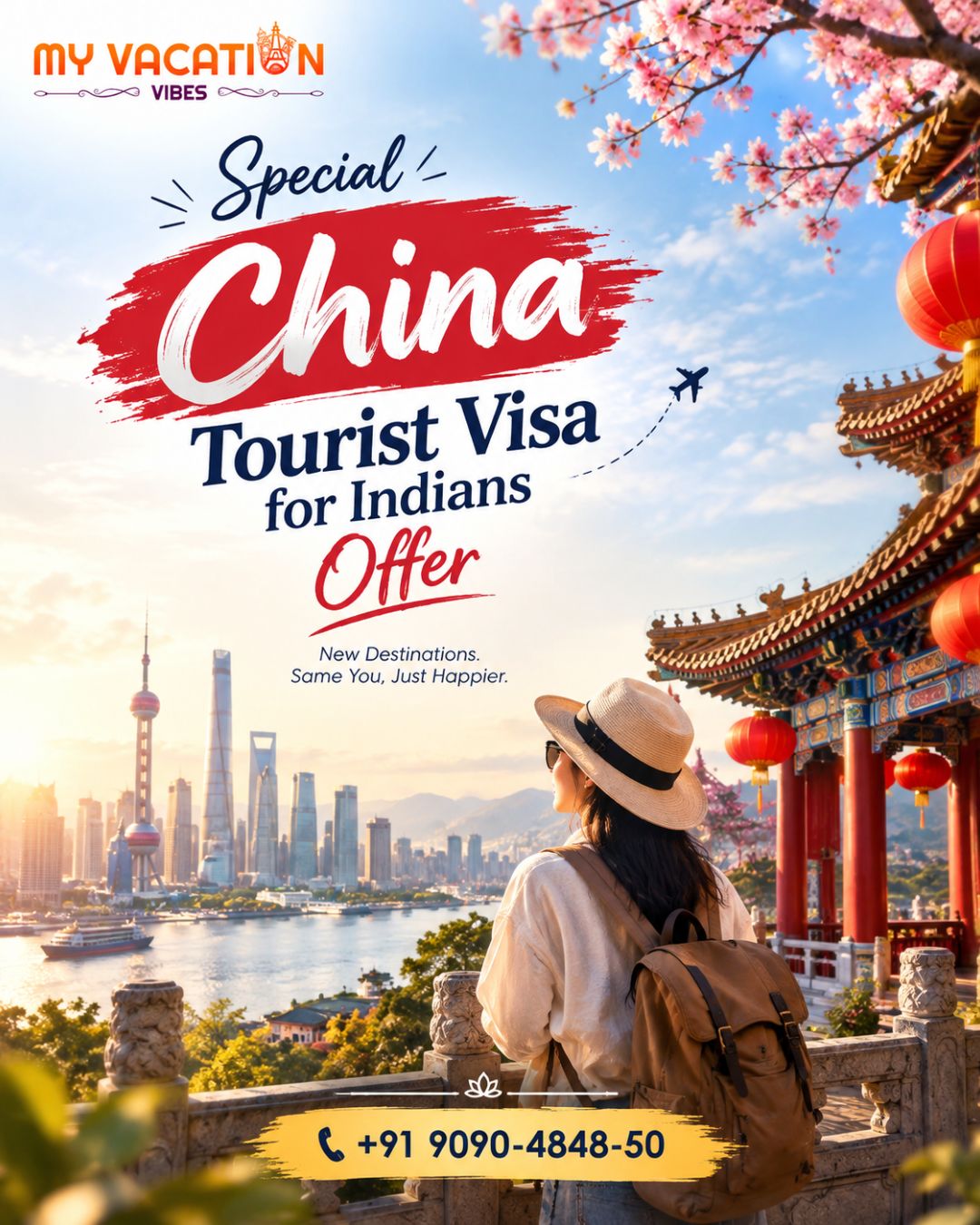  Special China Tourist Visa for Indians Offer – +91 9090-4848-50