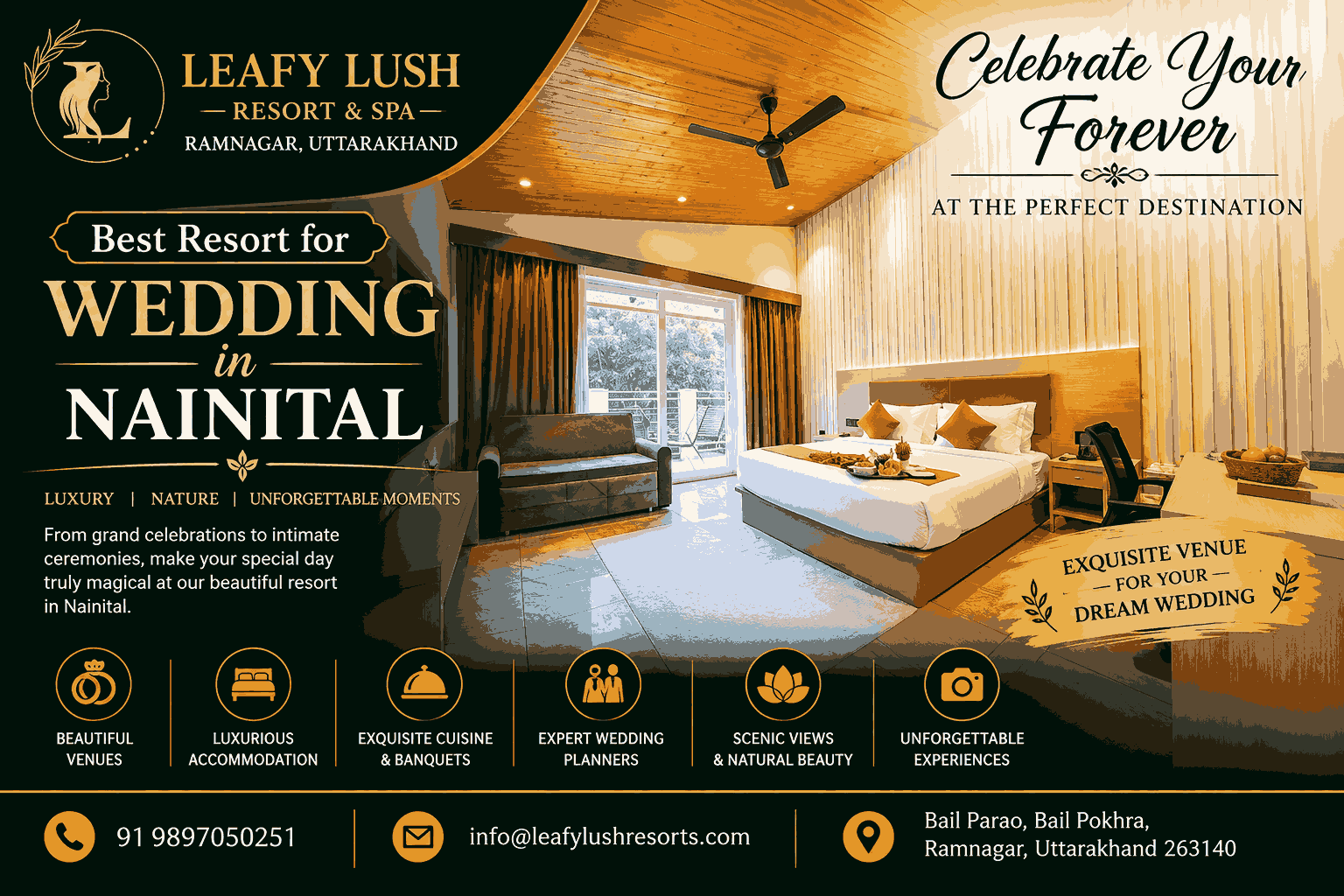  Best Resort for Wedding in Nainital – Leafylush Resort & Spa