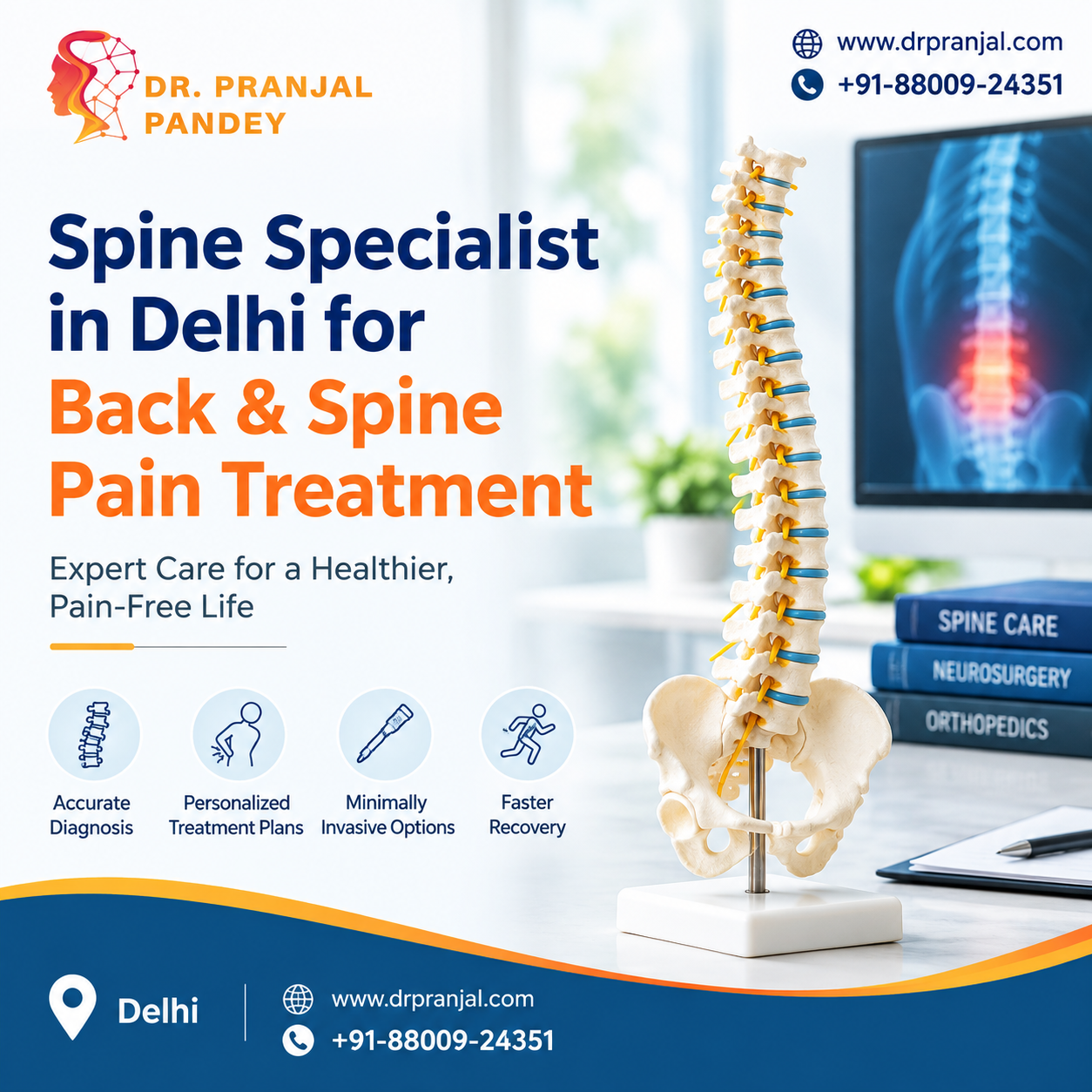  Spine Specialist in Delhi for Back & Spine Pain Treatment