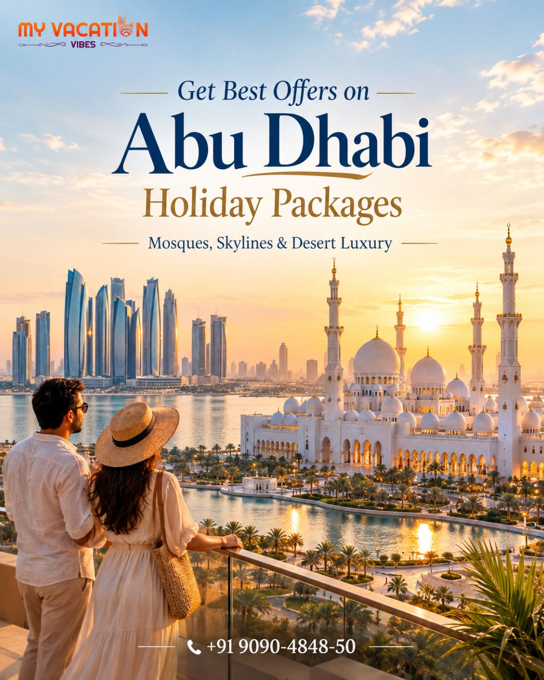  Get Best Offers on Abu Dhabi Holiday Packages – +91 9090-4848-50
