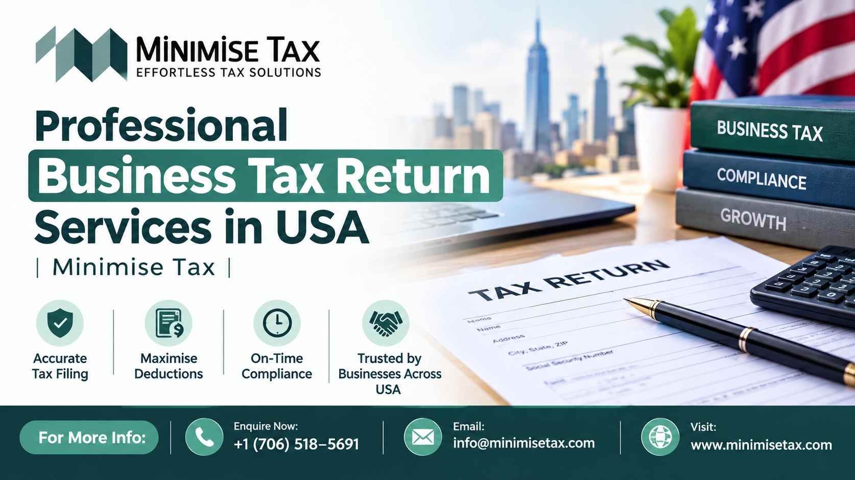  Professional Business Tax Return Services in USA | Minimise Tax