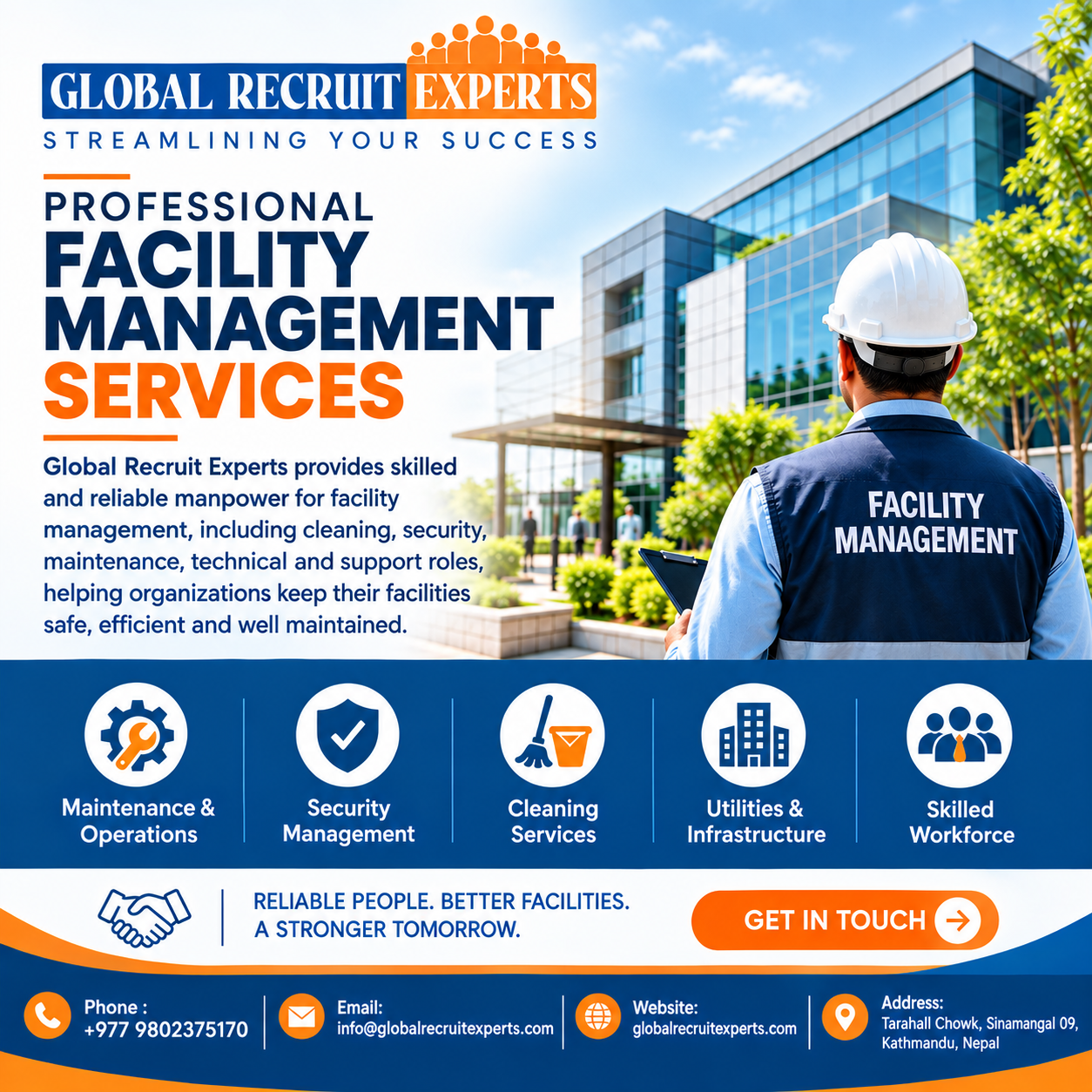  Facility Management Recruitment Agency in Nepal | Global Recruit Experts