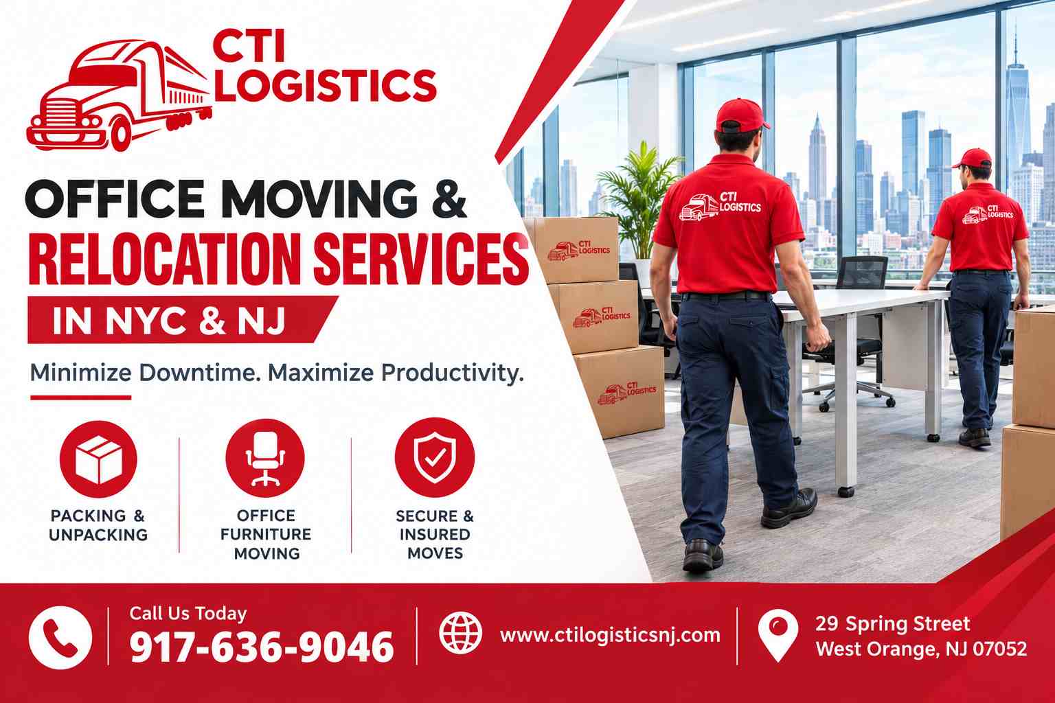  Office Moving & Relocation Services in NYC & NJ | CTI Logistics