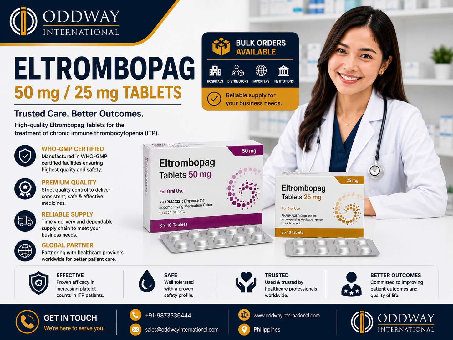  Buy Eltrombopag in Ireland with Comprehensive Support - Oddway