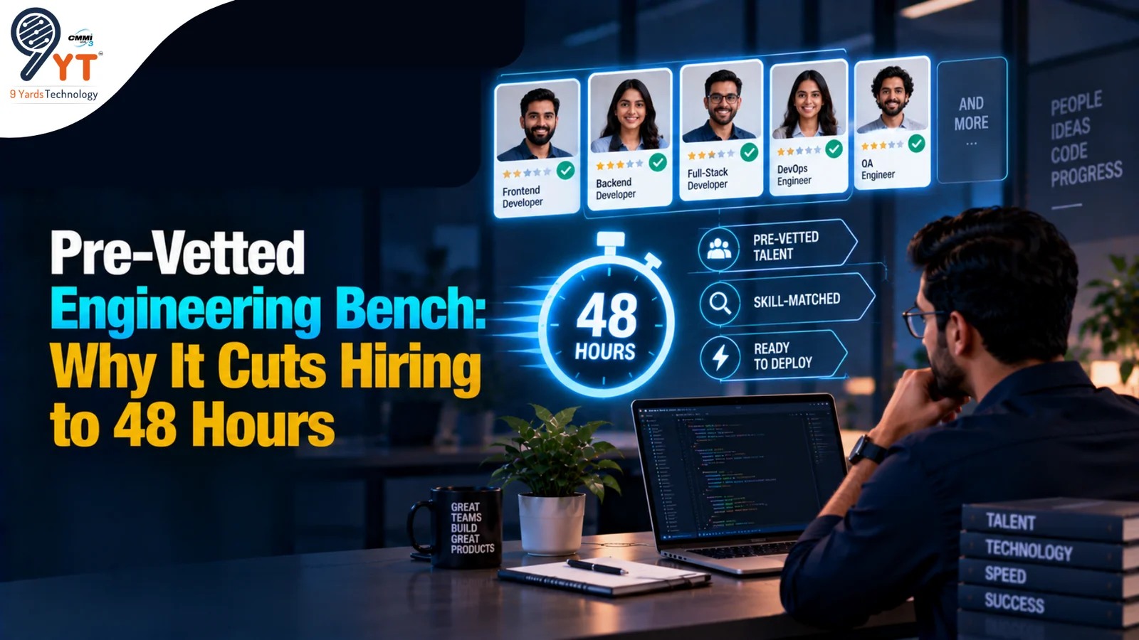  Accelerate Team Hiring With a Pre-Vetted Engineering Bench