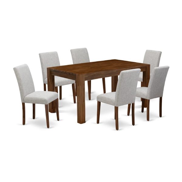  7-Piece Dining Set | Modern Wooden Tables with 6 Chairs – The Savings Net