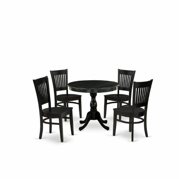  Round Dining Table Set for 4 | 5 Piece Modern Dining Set – The Savings Net