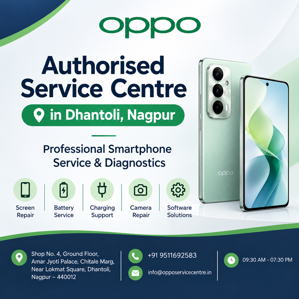  OPPO Authorised Service Center in Dhantoli