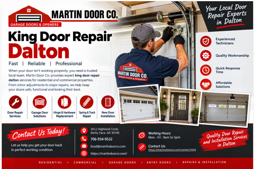  King Door Repair Dalton with Martin Door Co.