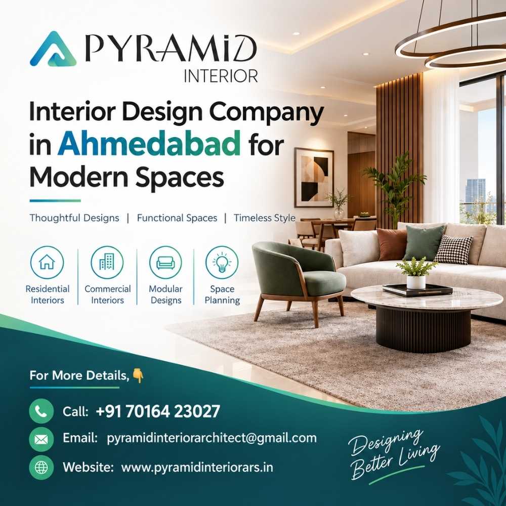  Interior Design Company in Ahmedabad for Modern Spaces | Pyramid Interior