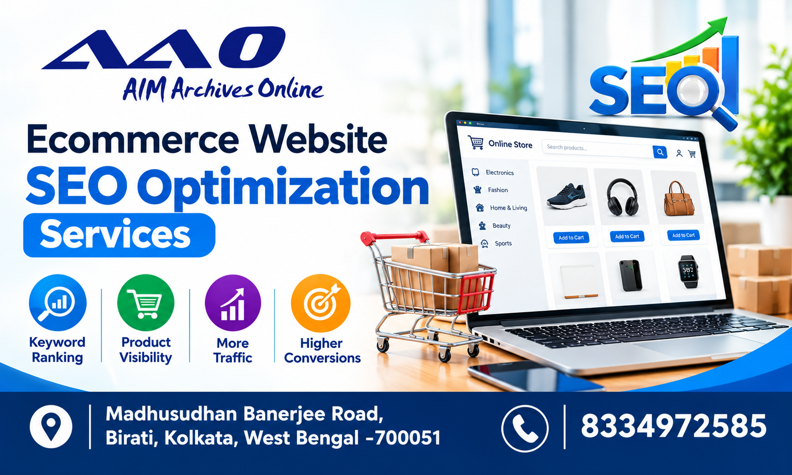  AIM provides e-commerce SEO services for improved growth and rankings.