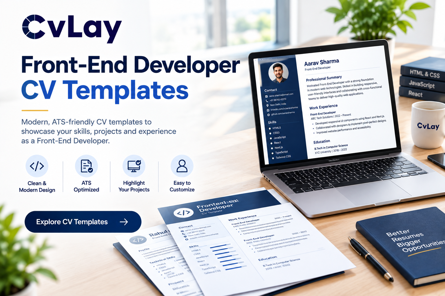  Front-End Developer CV Templates | CvLay