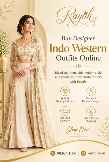  Buy Designer Indo Western Outfits Online in India - Rayah