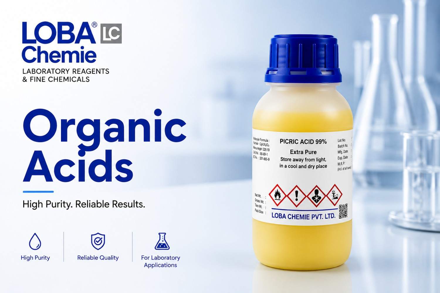  High-Purity Organic Acids for Research and Analytical Testing