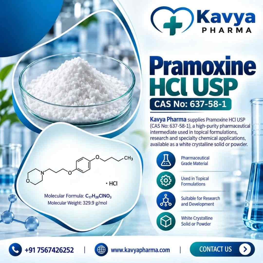  Pramoxine HCl USP | Kavya pharma