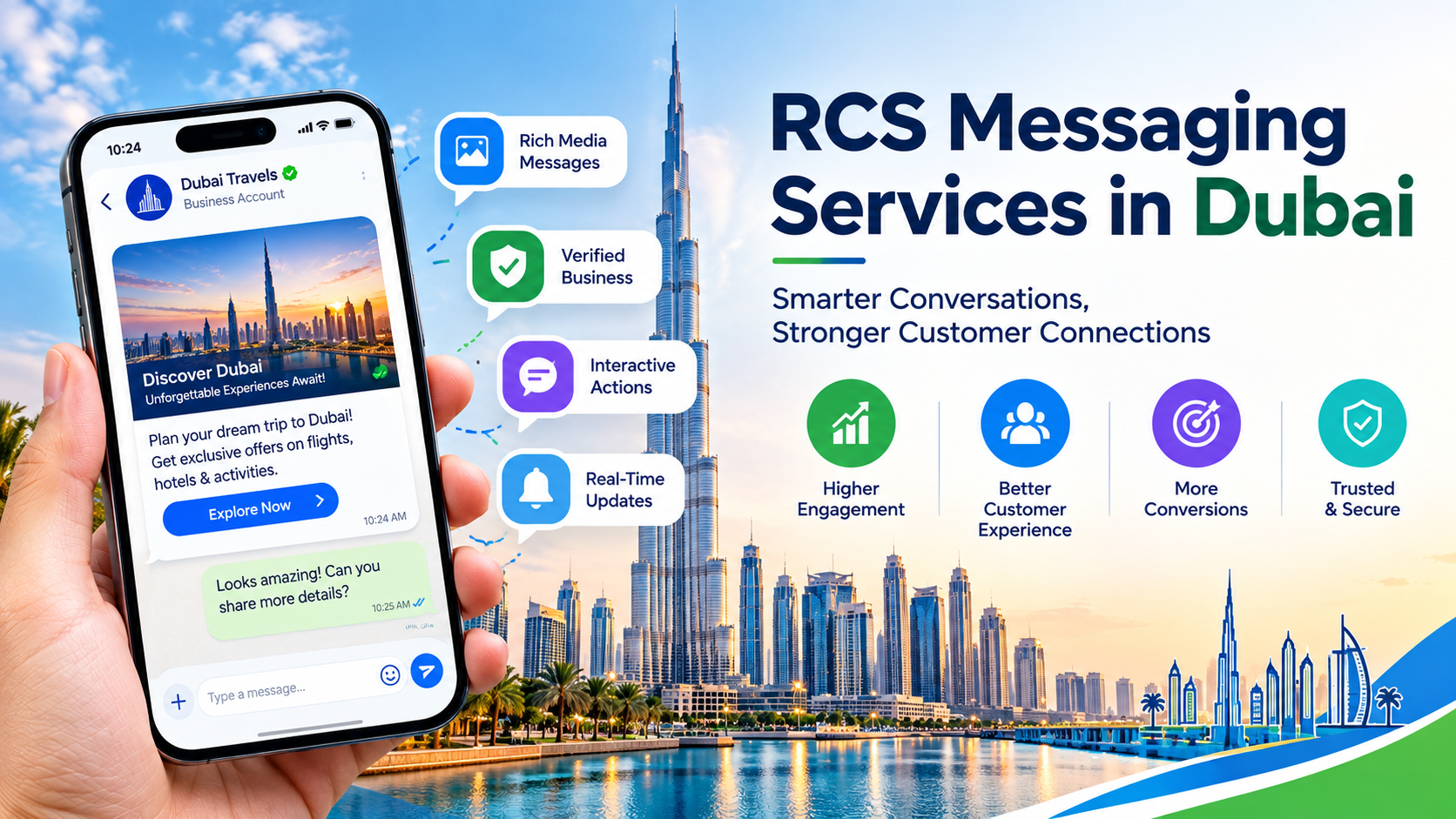  RCS Messaging Services in Dubai for Customer Engagement