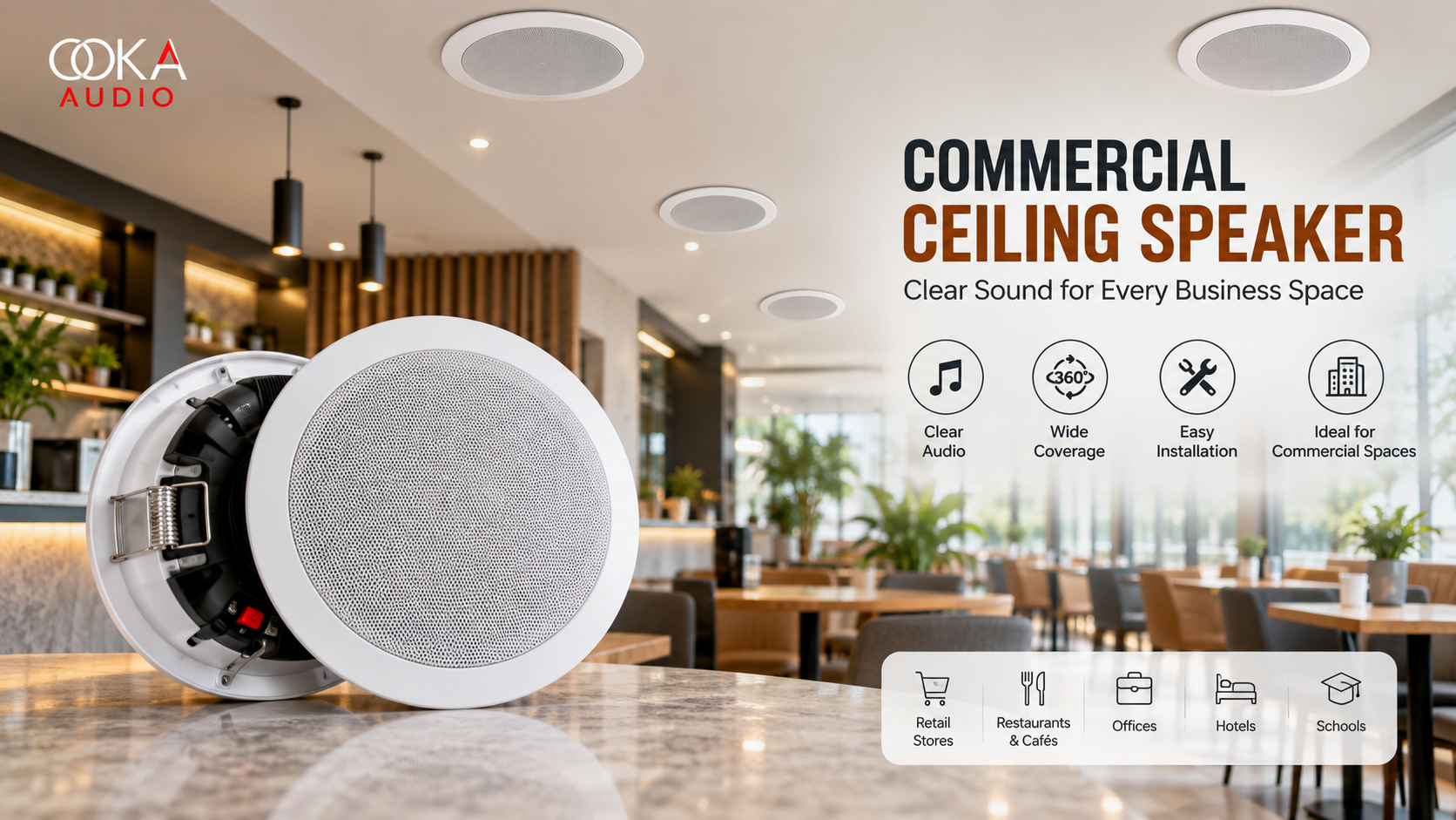  Commercial Ceiling Speaker | Professional Audio Solutions