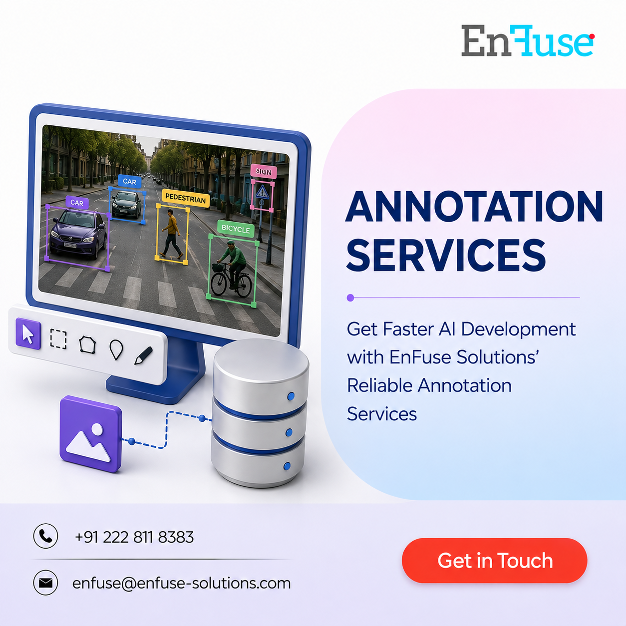  Get Faster AI Development with EnFuse Solutions’ Reliable Annotation Services