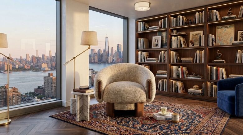  Modern Swivel Accent Barrel Chair with 180° Auto-Return & Chenille Upholstery