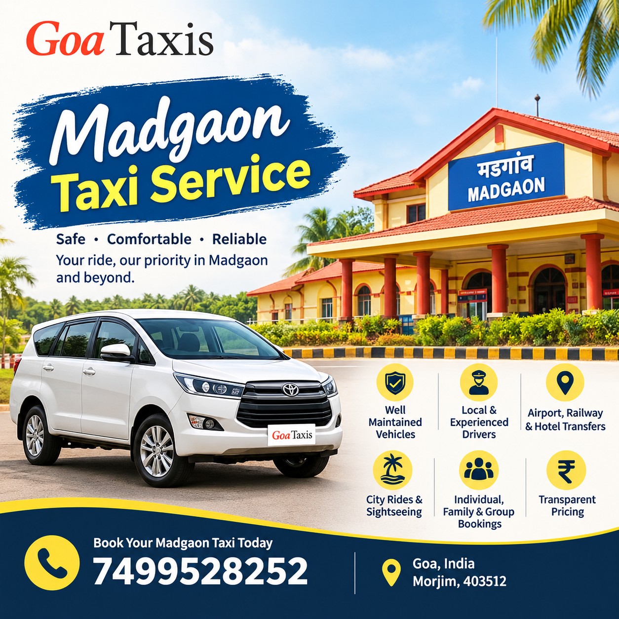  Affordable Madgaon Taxi Service for Comfortable Travel